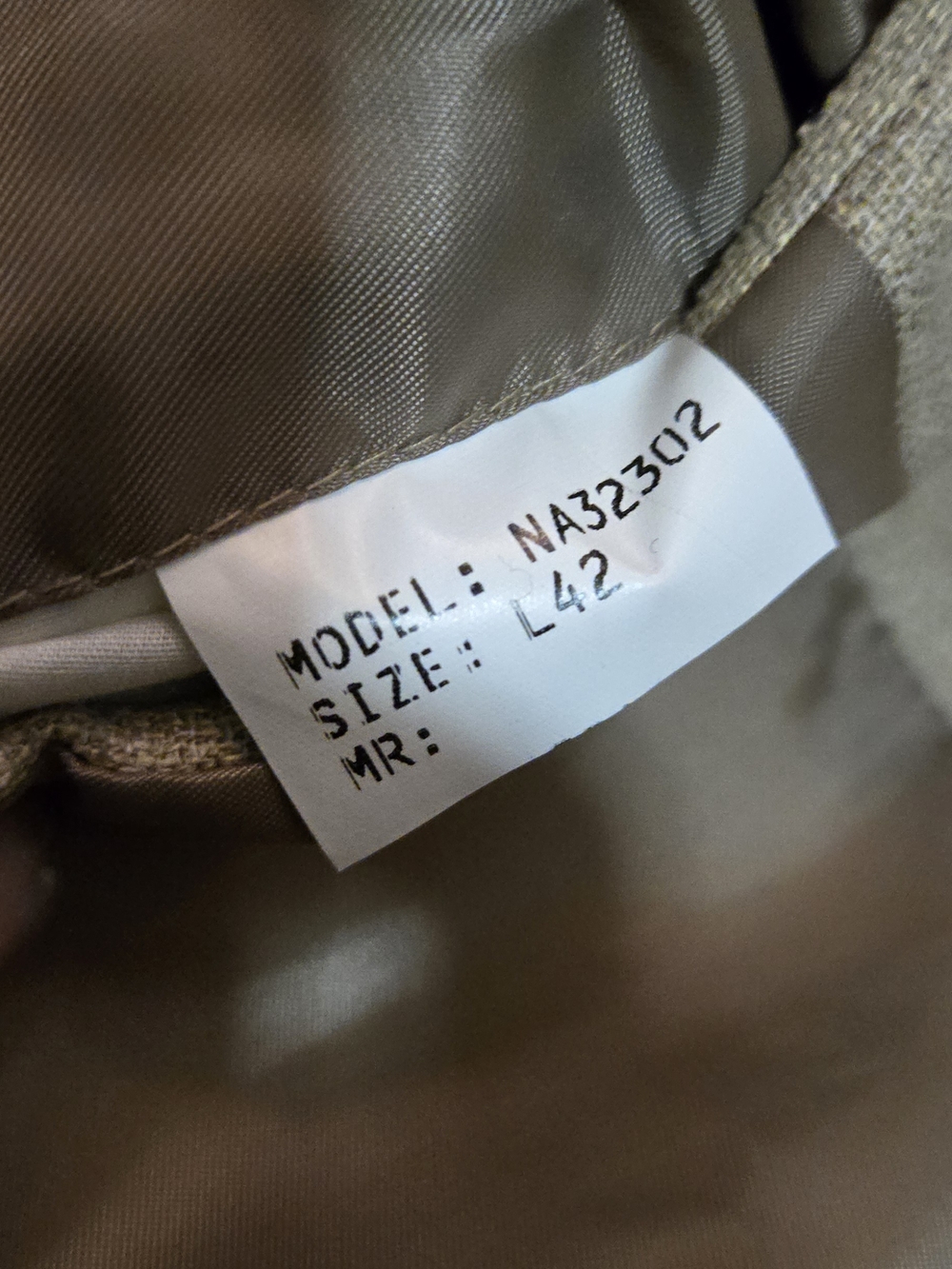 Alfani Men’s Tan Wool Blend Two-Button Blazer Sport Coat - Size 42L - Picture 5 of 5